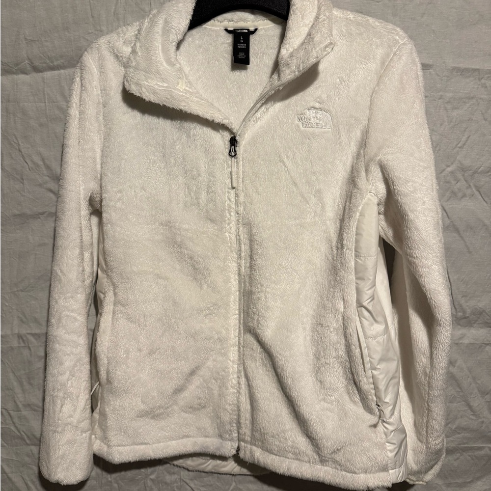 The North Face Women’s White Teddy Fleece Jacket